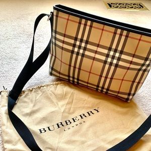 Burberry Crossbody Bag, Plaid Check Canvas